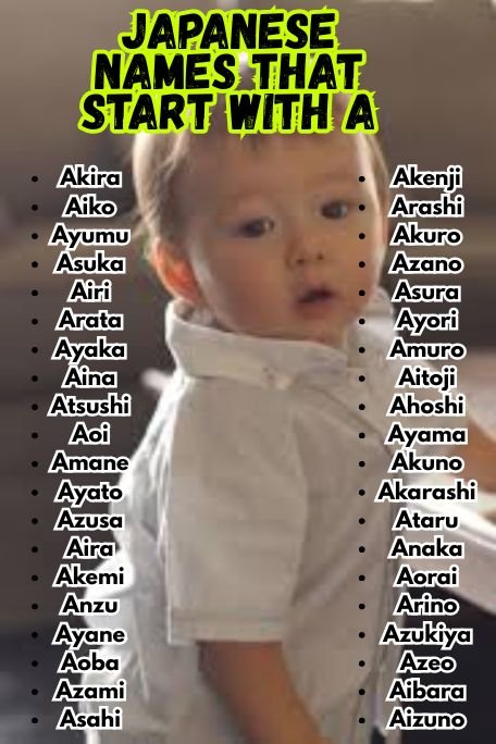 1200+ Japanese Names That Start With A: Cute and Cool
