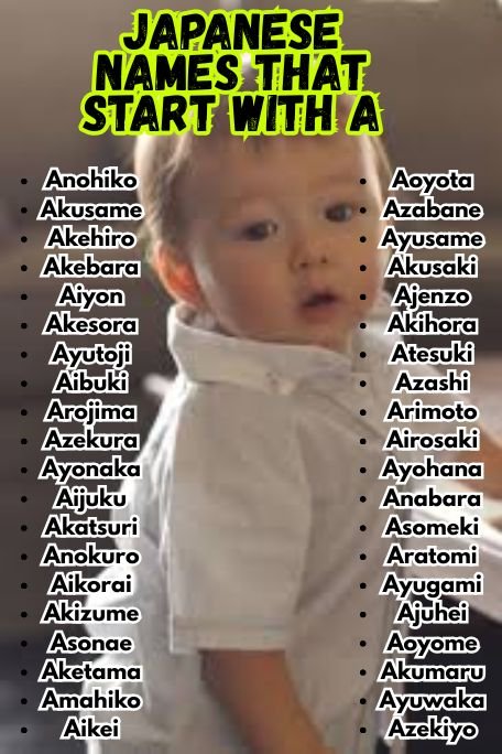 1200+ Japanese Names That Start With A: Cute and Cool