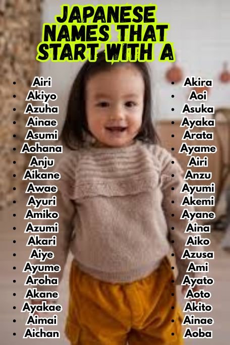 1200+ Japanese Names That Start With A: Cute and Cool