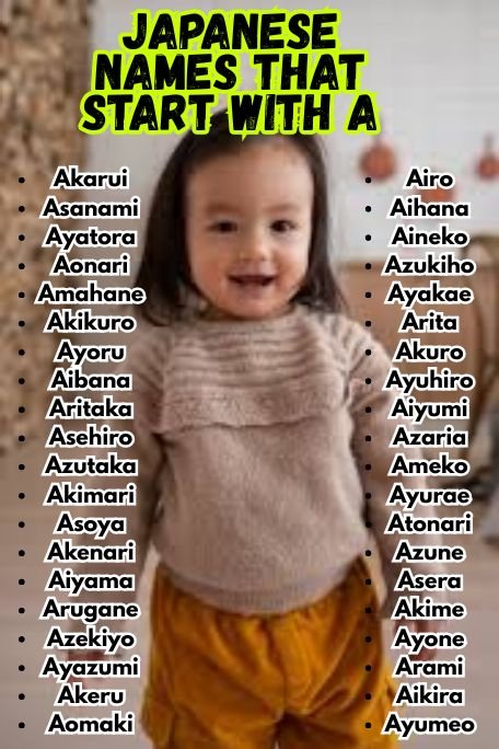 1200+ Japanese Names That Start With A: Cute and Cool