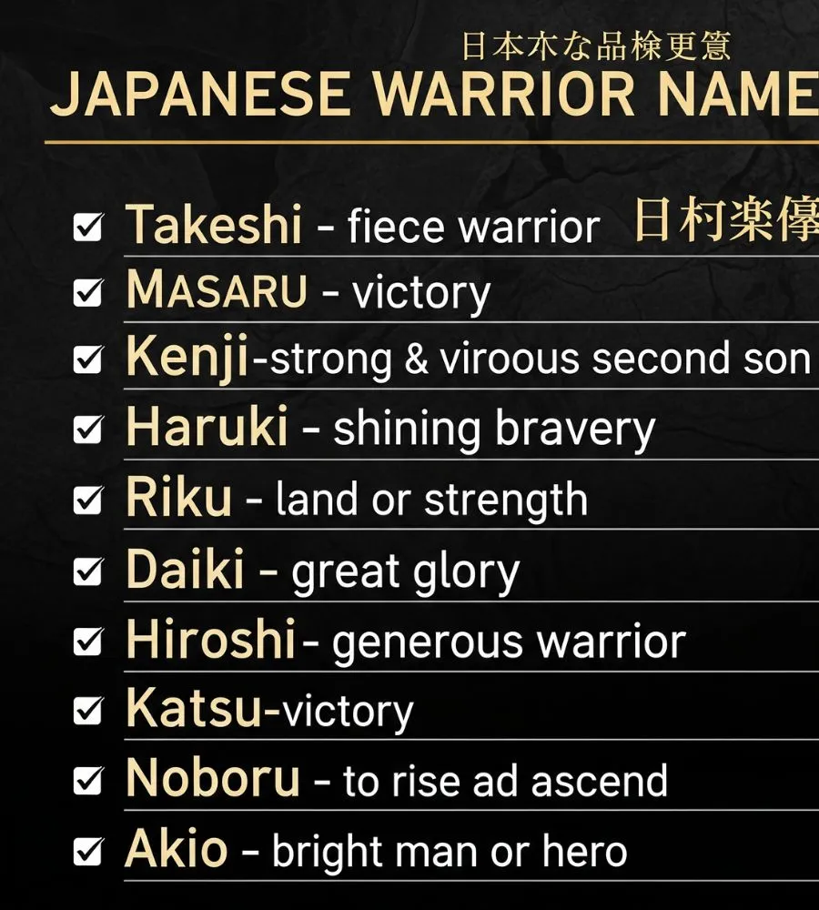 Katana sword placed next to ancient Japanese name scrolls meaning strength