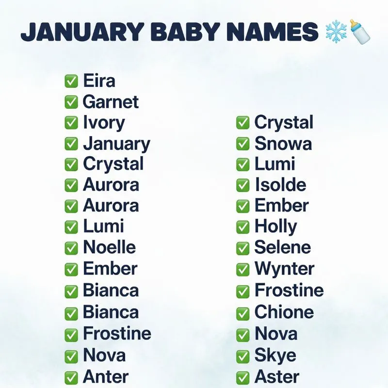 Cozy winter scene with a newborn wrapped in a blanket and baby name cards nearby